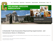 Tablet Screenshot of okgrocers.com